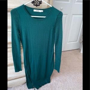 Just Fab green sweater dress